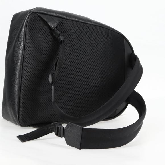 VERSACE Backpack Leather Black Gold Auth 118689A main image 11